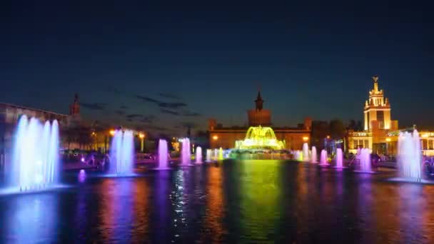 显示彩色喷泉 — 图库视频影像