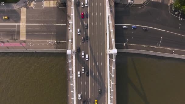 Krymský most Aerial View Car Traffic — Stock video