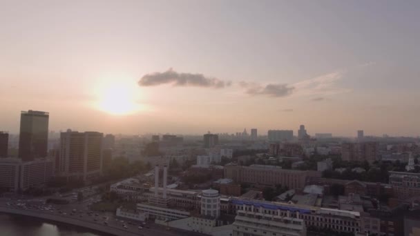 ホテル ウクライナと堤防 — ストック動画