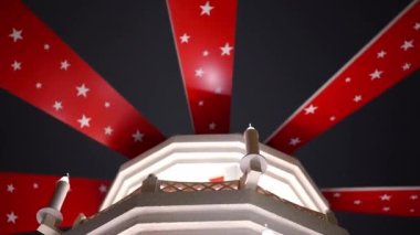 Şehir sokaklarında yeni yıl ışıklandırması, yeni yılda hafif süslemeler, akşam sokaklarının tatil manzarası. Karanlıkta