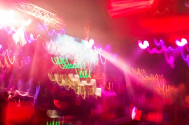 Club ışık bulanıklık. Bulanık ışıklar.