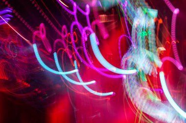 Club ışık bulanıklık. Bulanık ışıklar.