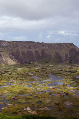 Isla de Pascua volkana. Rapa Nui. Paskalya Adası