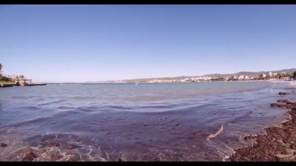 As ondas do mar Mediterrâneo — Vídeo de Stock