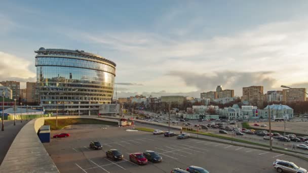 City traffic in downtown Moscow — Stock Video