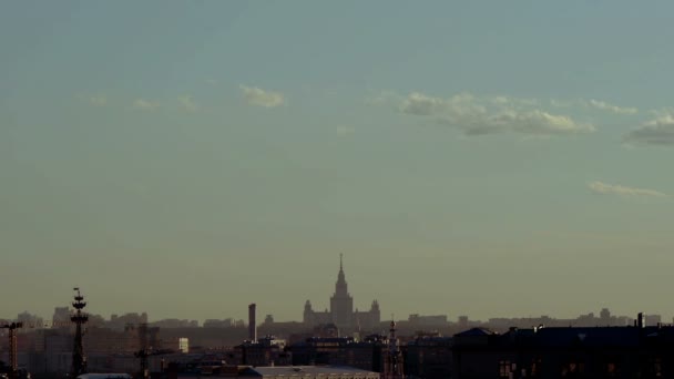 Vista do telhado de Moscou — Vídeo de Stock