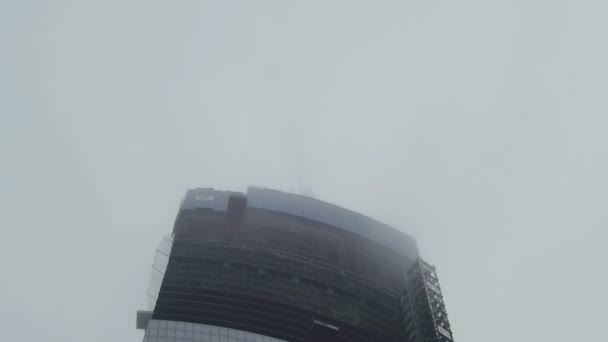 Skyscrapers under construction — Stock Video