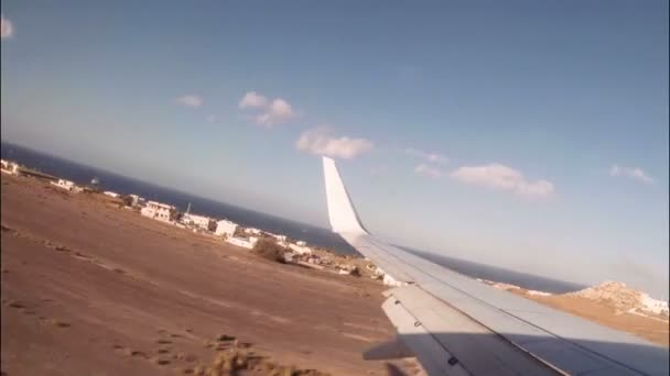 Blick aus dem Flugzeug — Stockvideo