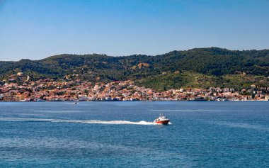 Pnoramic view of Spetses island,Greece.