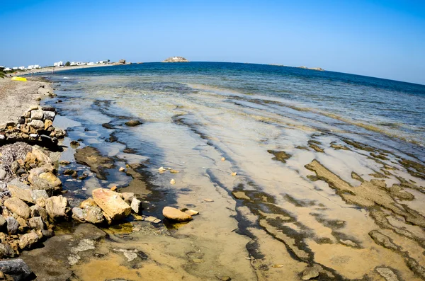 ギリシャの島の地質学的特徴との魚眼ビュー、 — ストック写真