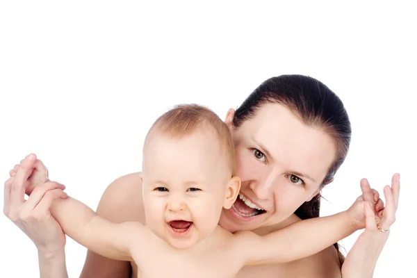 Szczęśliwa matka z dzieckiem — Zdjęcie stockowe
