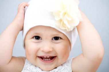 sevimli küçük bir çocuk