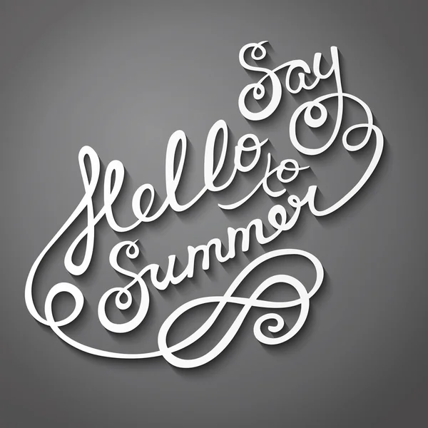 Say hello to summer — Stock Vector
