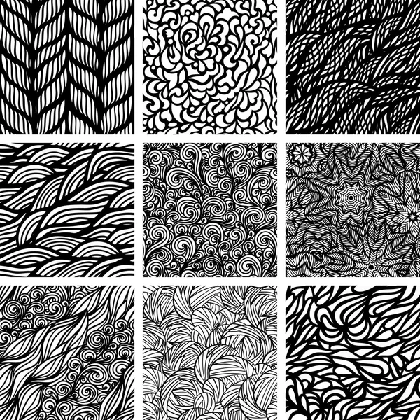 dokuz Dikişsiz desen seti