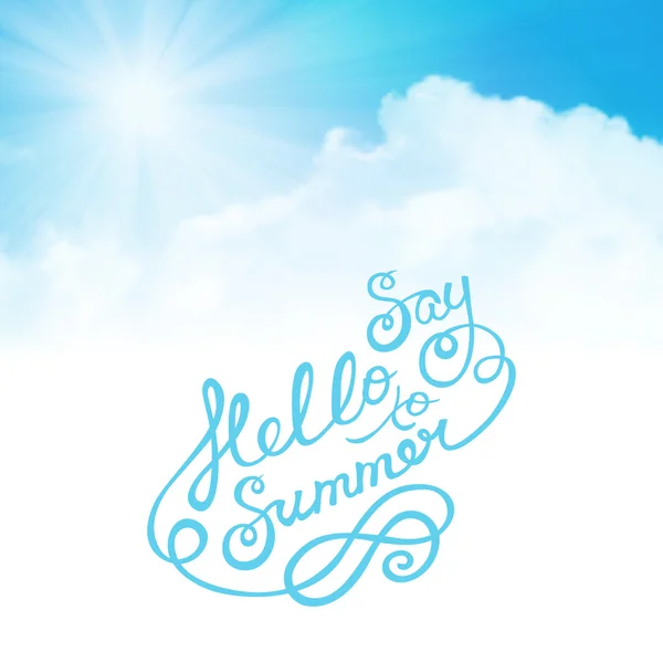 Saluda a Summer — Vector de stock