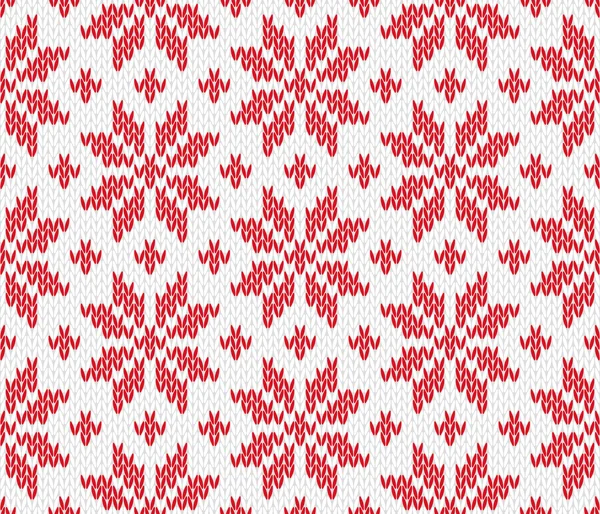 Knitted seamless pattern — Stock Vector