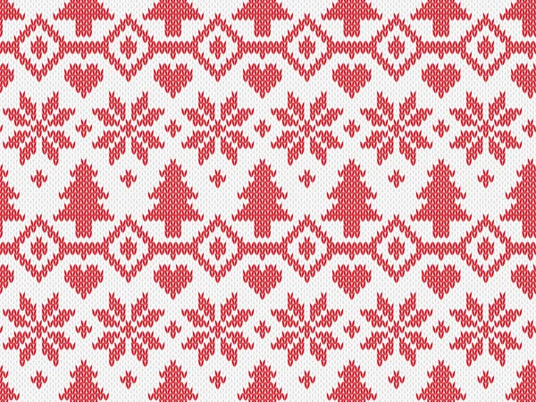 Motif tricoté sans couture — Image vectorielle