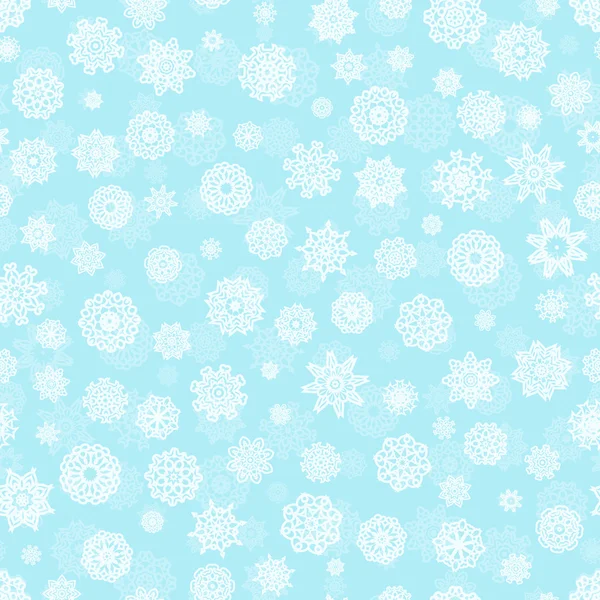 雪片シームレスパターン — ストックベクタ