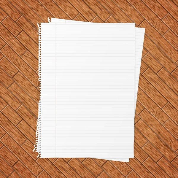 Φύλλο χαρτί κενό. — Διανυσματικό Αρχείο
