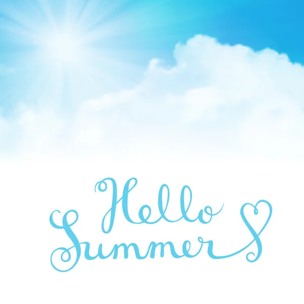 Hello лето — стоковый вектор