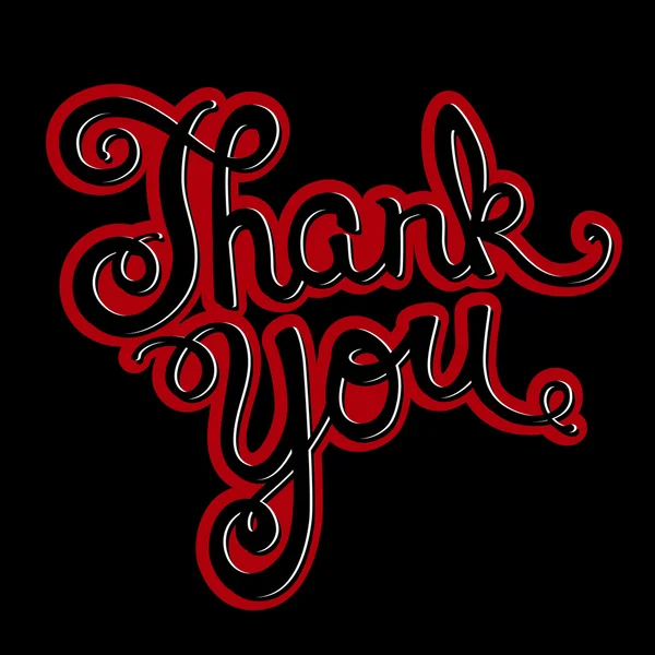 Thank you — Stock Vector