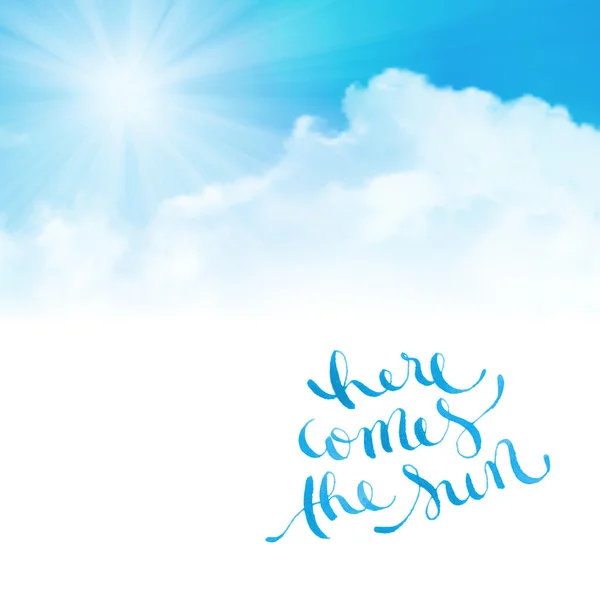 İşte güneş geliyor. 