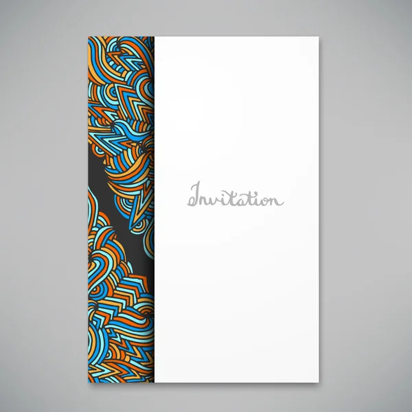 Belle carte pour invitation ou annonce — Image vectorielle