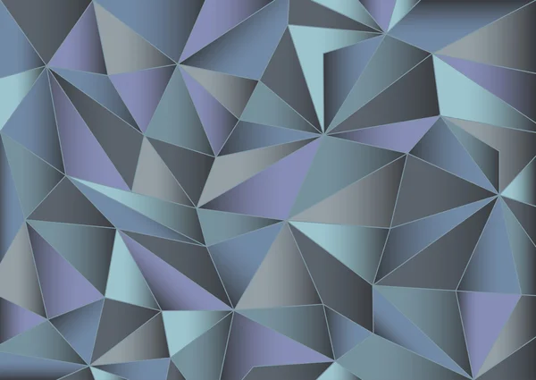 Abstrait gris triangles 3d fond — Image vectorielle