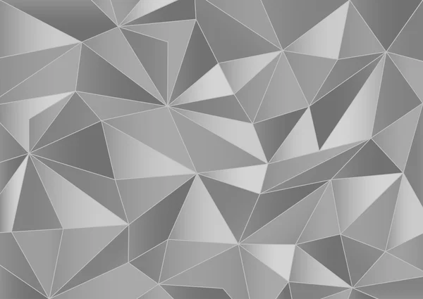 3d pozadí abstraktní ve stupních šedi trojúhelníky — Stockový vektor