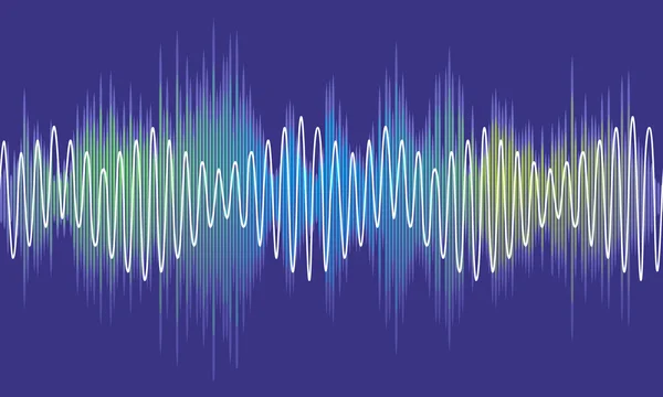 Vector music volume waves — Stock Vector