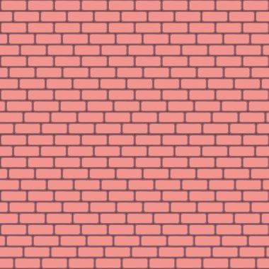 Sorunsuz vektör çizim arka plan - textur pembe tuğla duvar