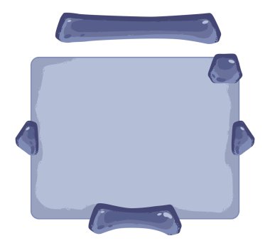 Çizgi film düğme kümesi GUI öğeleri vektör