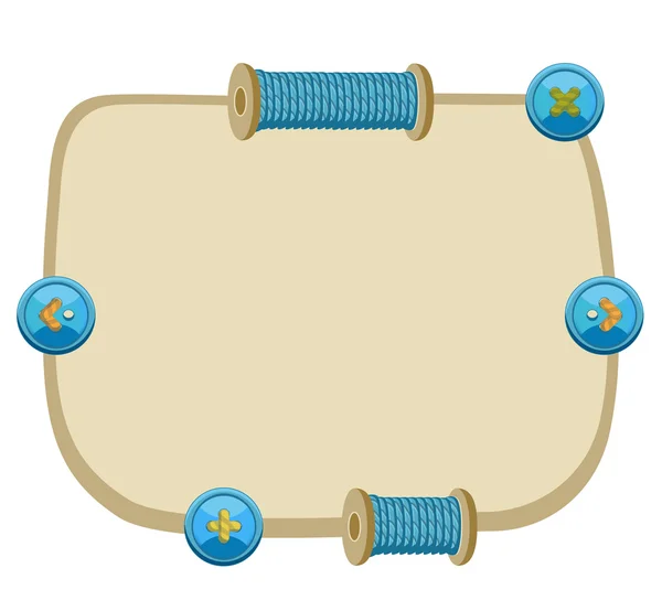 一連の縫製スタイルのゲームの ui インターフェイス画面. — ストックベクタ