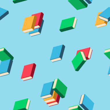 Çok kitap renkli Baca'ya arka plan