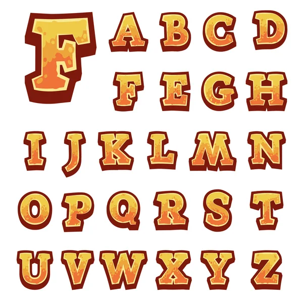 Stone game alphabet for user interfaces Royalty Free Stock Vectors