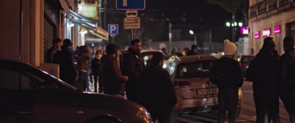 Lisbon Portugal Desember 2019 Orang Orang Turun Jalan — Stok Video
