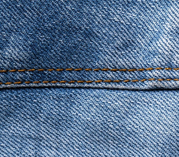 Šil texturou modré džíny denim tkanina pozadí — Stock fotografie