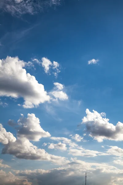 Blue sky with cloud closeup — Stock Photo, Image