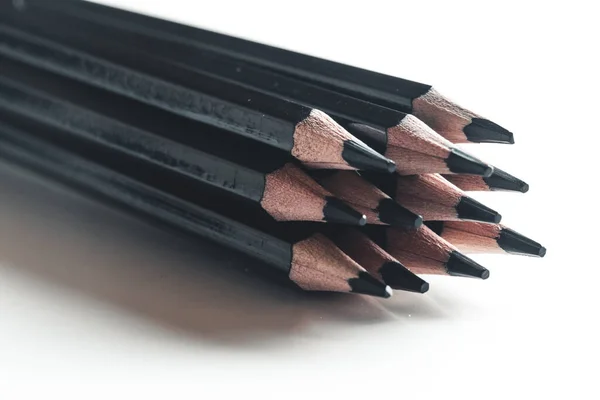 Ołówek czarny izolowany Obraz Stockowy
