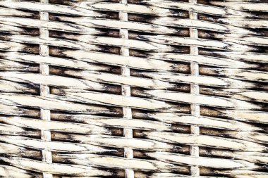 Beyaz arka plan hasır sepet