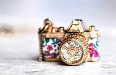 Takı, fotoğraf makinesi ile Zirkonyum gri b güzel çıtır