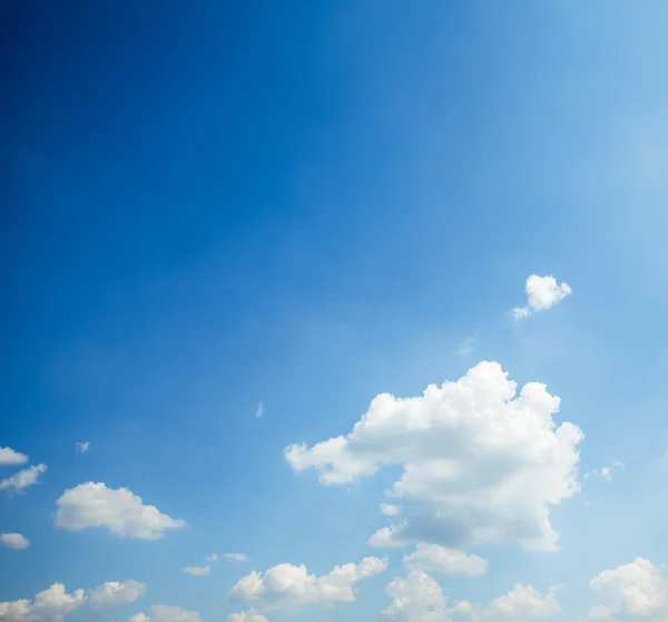 Blue sky with cloud closeup — Stock Photo, Image