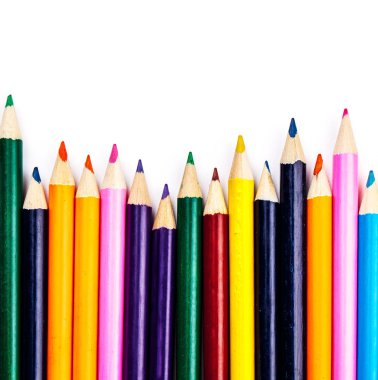 Renkli kalemlerden soyut arkaplan