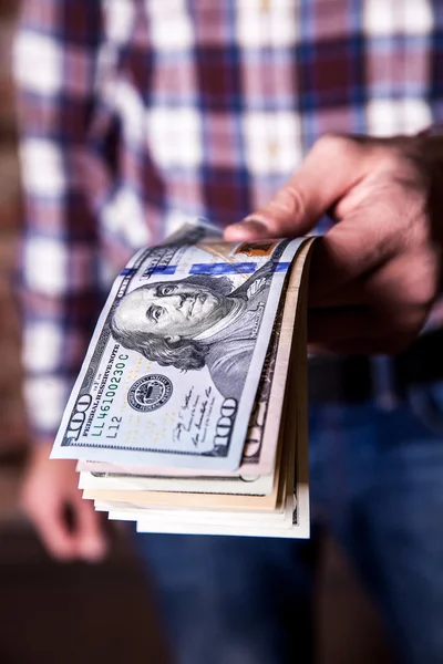 Business. money in hand — Stock Photo, Image