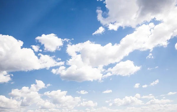 Blue sky with cloud closeup — Stock Photo, Image