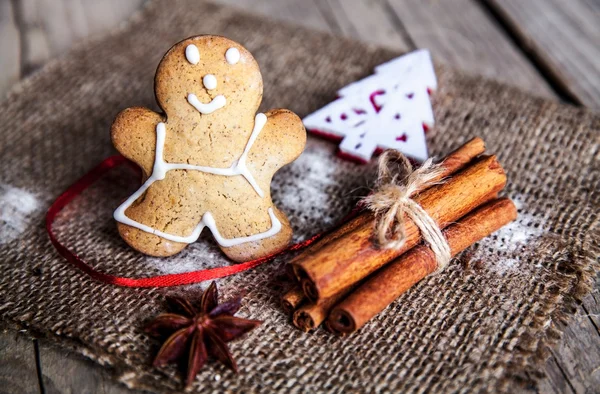 Christmas food. Gingerbread man