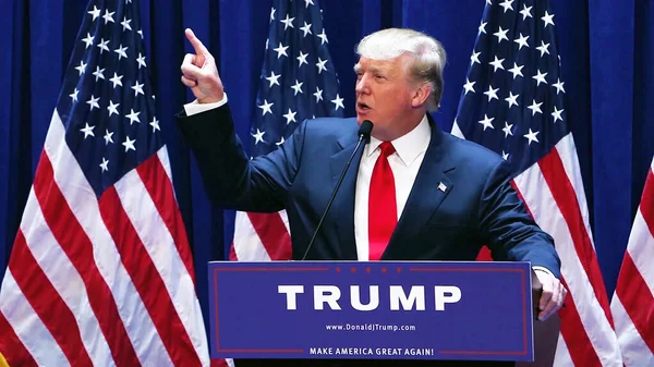 Washington Usa June 2015 Donald Trump Presidential Announcement Speech Speaking — Stock Photo, Image