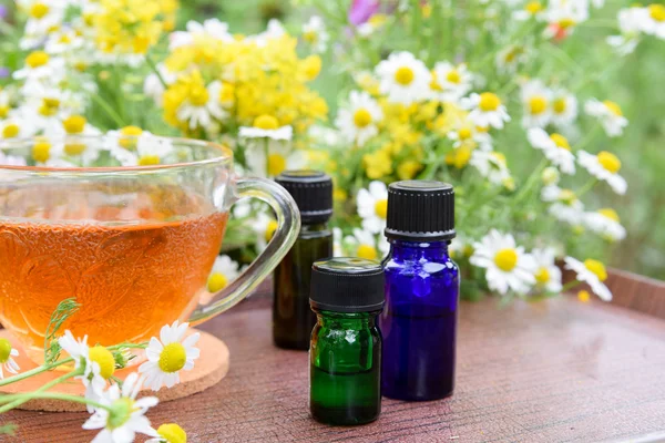 Tea with essential oils — Stock Photo, Image