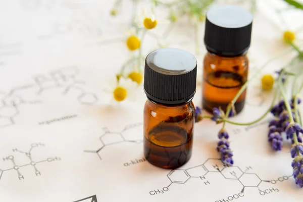 Essential oils and science — Stock Photo, Image