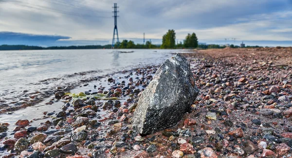 Vista mar na praia de Hietalahti — Fotografia de Stock